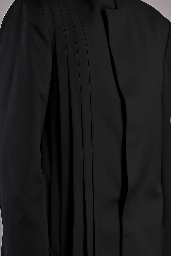 Black Terry Wool Jacket Set by Bohame Men at Pernia's Pop Up Shop