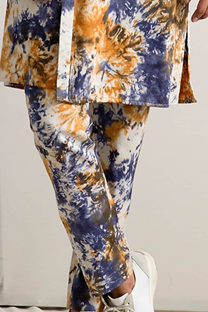 Off-White Bamboo Blend Quilted Bundi Jacket Set by Bohame Men at Pernia's Pop Up Shop