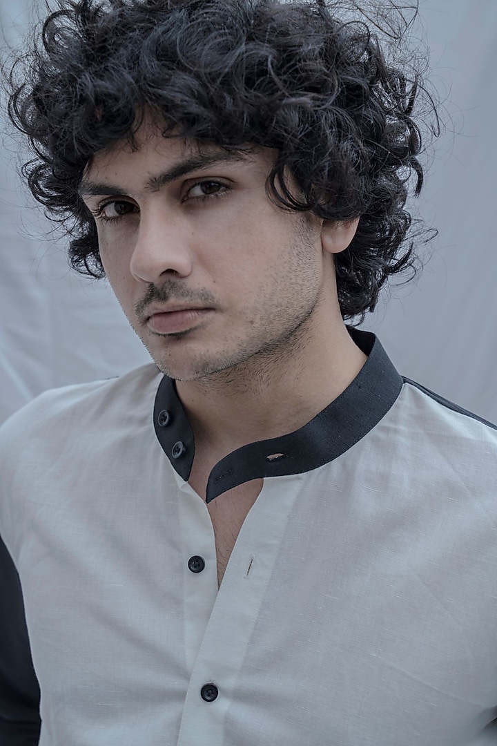 Black & White Linen Summer Shirt by Bohame Men at Pernia's Pop Up Shop