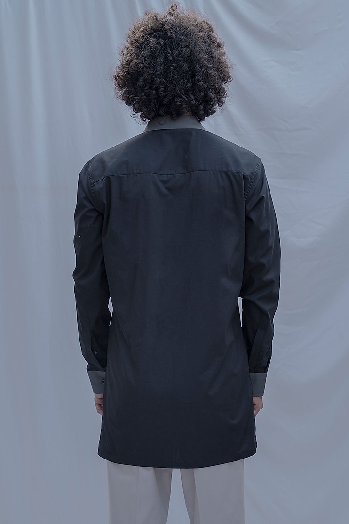 Black Premium Cotton Summer Shirt by Bohame Men at Pernia's Pop Up Shop