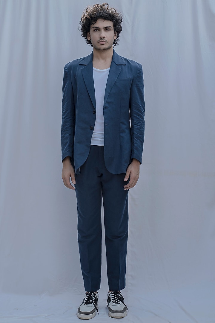 Aegean Blue Suit Set by Bohame Men at Pernia's Pop Up Shop