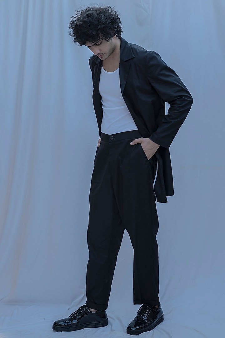 Black Jacket Set by Bohame Men at Pernia's Pop Up Shop