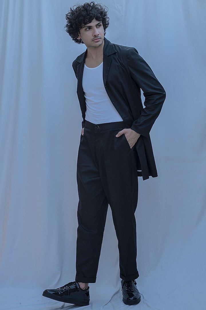 Black Jacket Set by Bohame Men at Pernia's Pop Up Shop