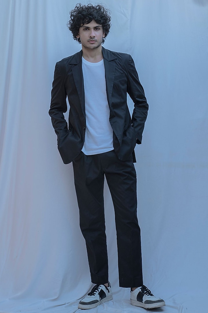 Black Suit Set by Bohame Men at Pernia's Pop Up Shop