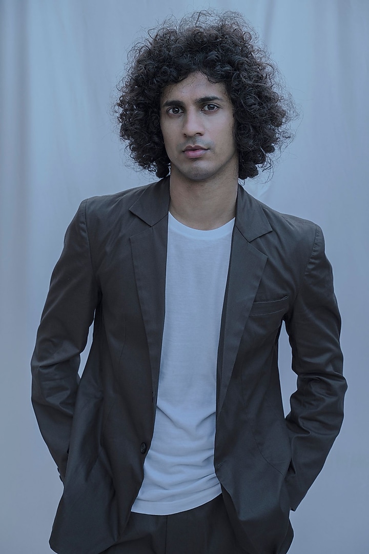 Dark Brown Blazer With Shorts by Bohame Men at Pernia's Pop Up Shop