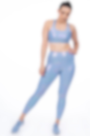 Blue Holographic Athleisure by BODD ACTIVE
