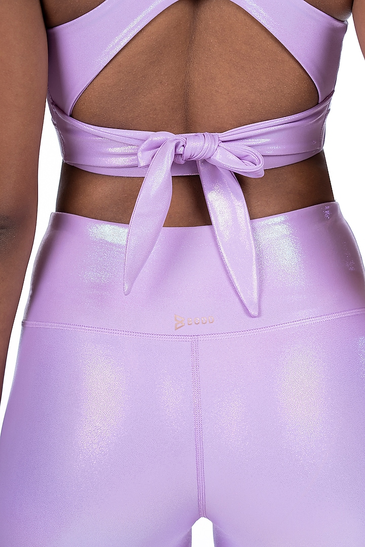 Lavender Holographic Athleisure by BODD ACTIVE at Pernia's Pop Up Shop