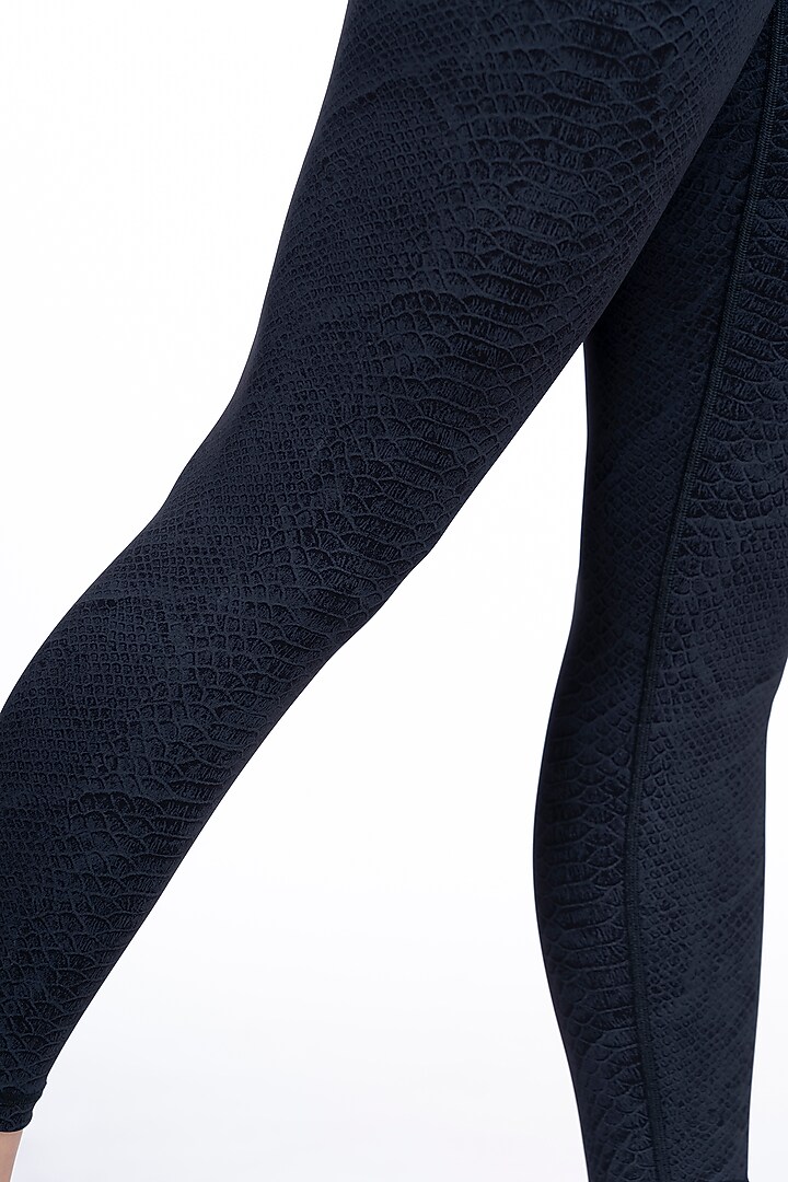 Black Printed High-Waisted Leggings by BODD ACTIVE at Pernia's Pop Up Shop