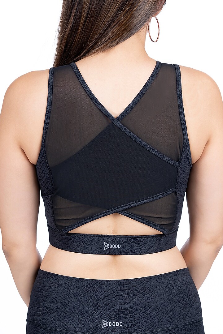 Black Printed Athleisure by BODD ACTIVE at Pernia's Pop Up Shop