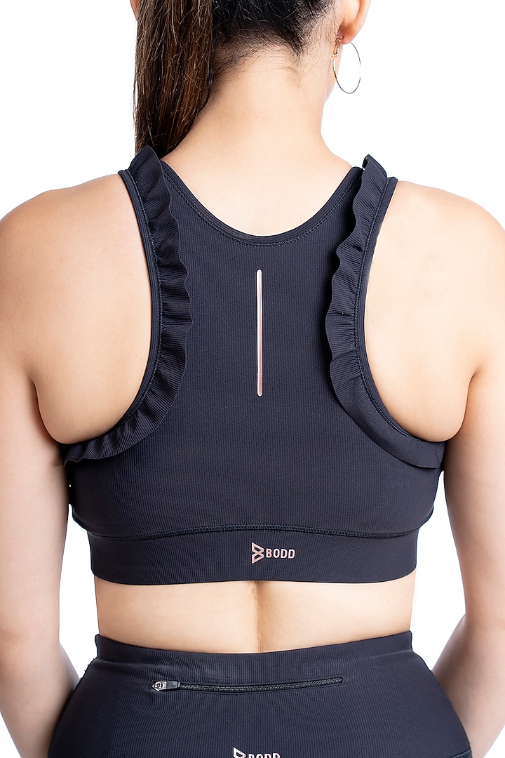 Black Nylon Elastane Blend Athleisure by BODD ACTIVE at Pernia's Pop Up Shop