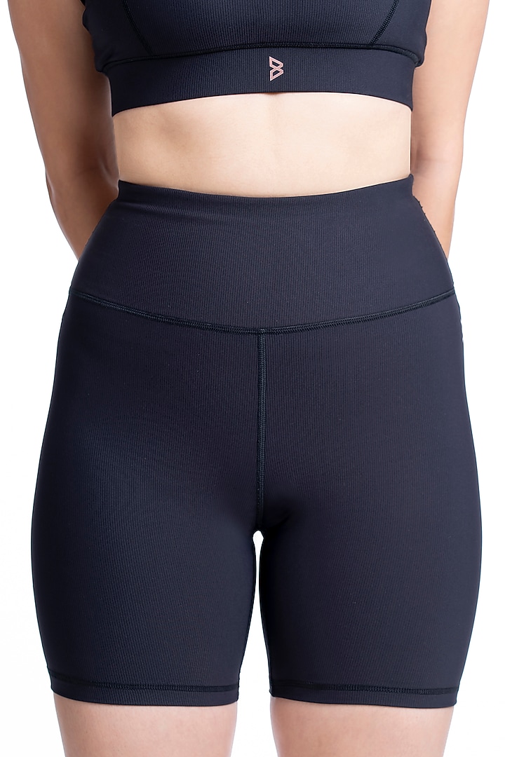 Black Nylon Elastane Blend Athleisure by BODD ACTIVE at Pernia's Pop Up Shop