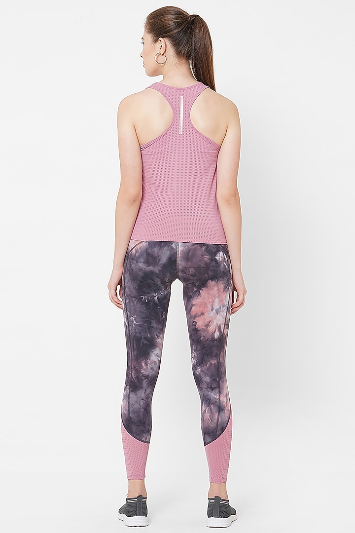 Pink Straight Fit Racerback Tank Top by BODD ACTIVE at Pernia's Pop Up Shop