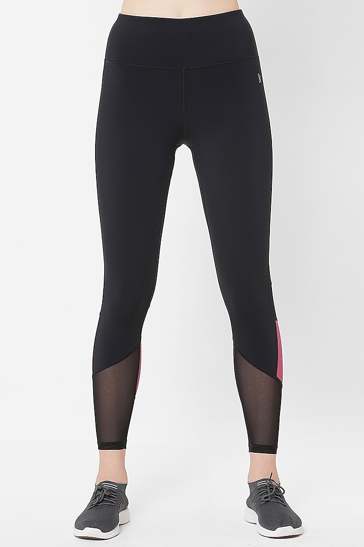 Black Seamless High-Waist Leggings by BODD ACTIVE at Pernia's Pop Up Shop