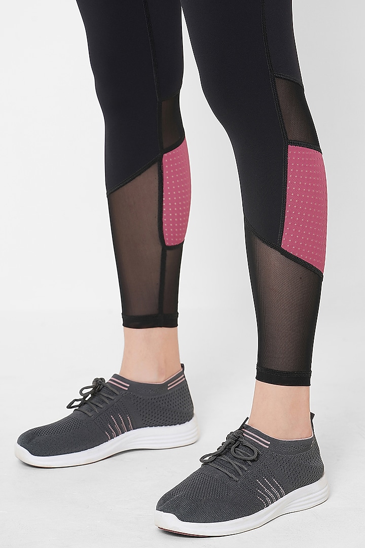 Black Nylon Elastane Blend Athleisure by BODD ACTIVE at Pernia's Pop Up Shop