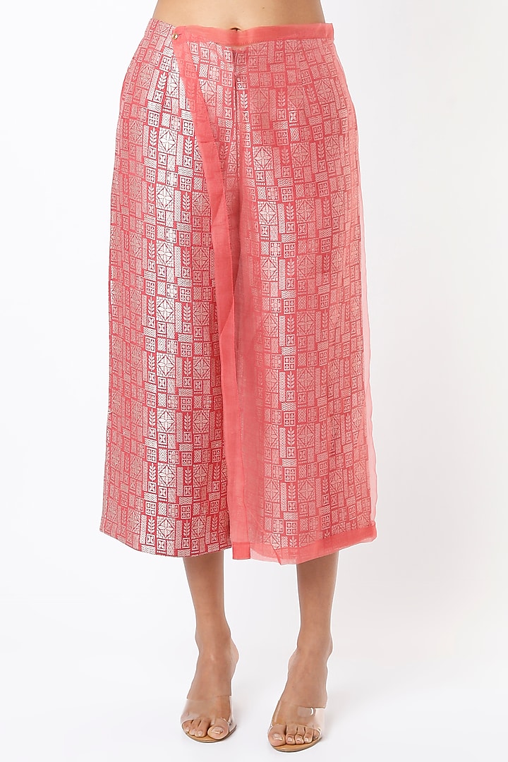 Light Pink Asymmetrical Jacket Set by Bodhi Tree by Deepika and Neha at Pernia's Pop Up Shop