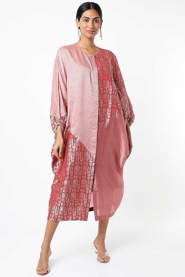 Light Pink Dress With Slip by BODHI TREE BY DEEPIKA AND NEHA