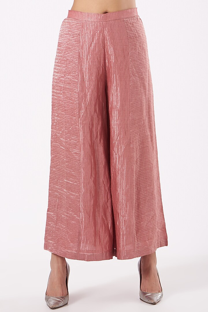 Wood Pink Printed Textured Jacket Set by Bodhi Tree by Deepika and Neha at Pernia's Pop Up Shop