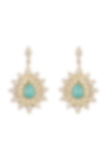 Gold Finish Dangler Earrings by THE BOHEMIAN