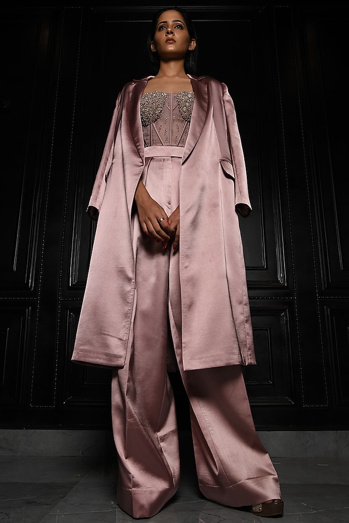 Mauve Tulle Pant Set by Bora Honey's at Pernia's Pop Up Shop