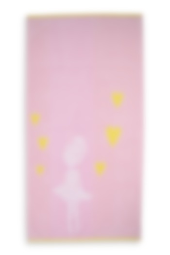 Lilac Cotton Jacquard Towel by Bonheur