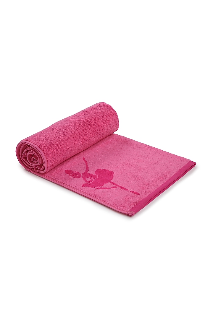Pink Cotton Jacquard Towel by Bonheur at Pernia's Pop Up Shop