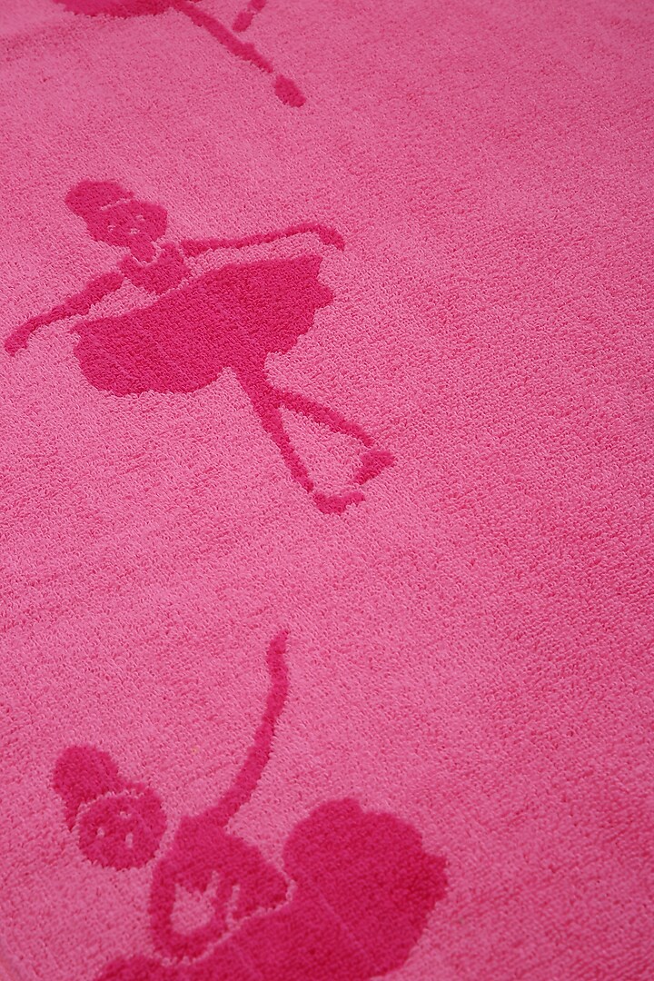 Pink Cotton Jacquard Towel by Bonheur at Pernia's Pop Up Shop