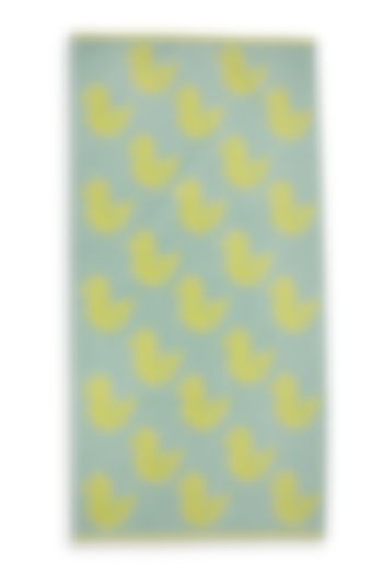Mint Green Jacquard Towel by Bonheur