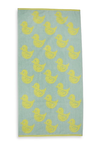 Mint Green Jacquard Towel by Bonheur