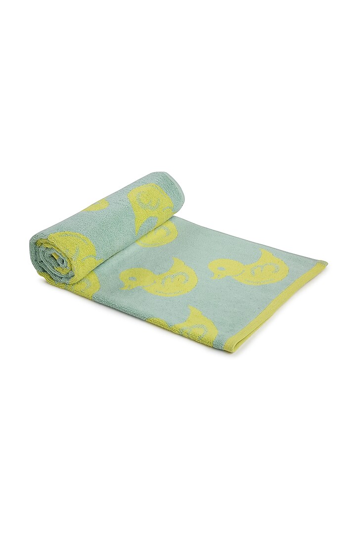 Mint Green Jacquard Towel by Bonheur at Pernia's Pop Up Shop