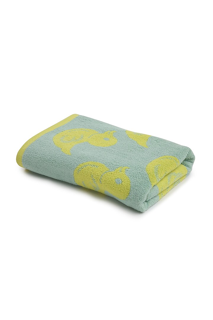 Mint Green Jacquard Towel by Bonheur at Pernia's Pop Up Shop