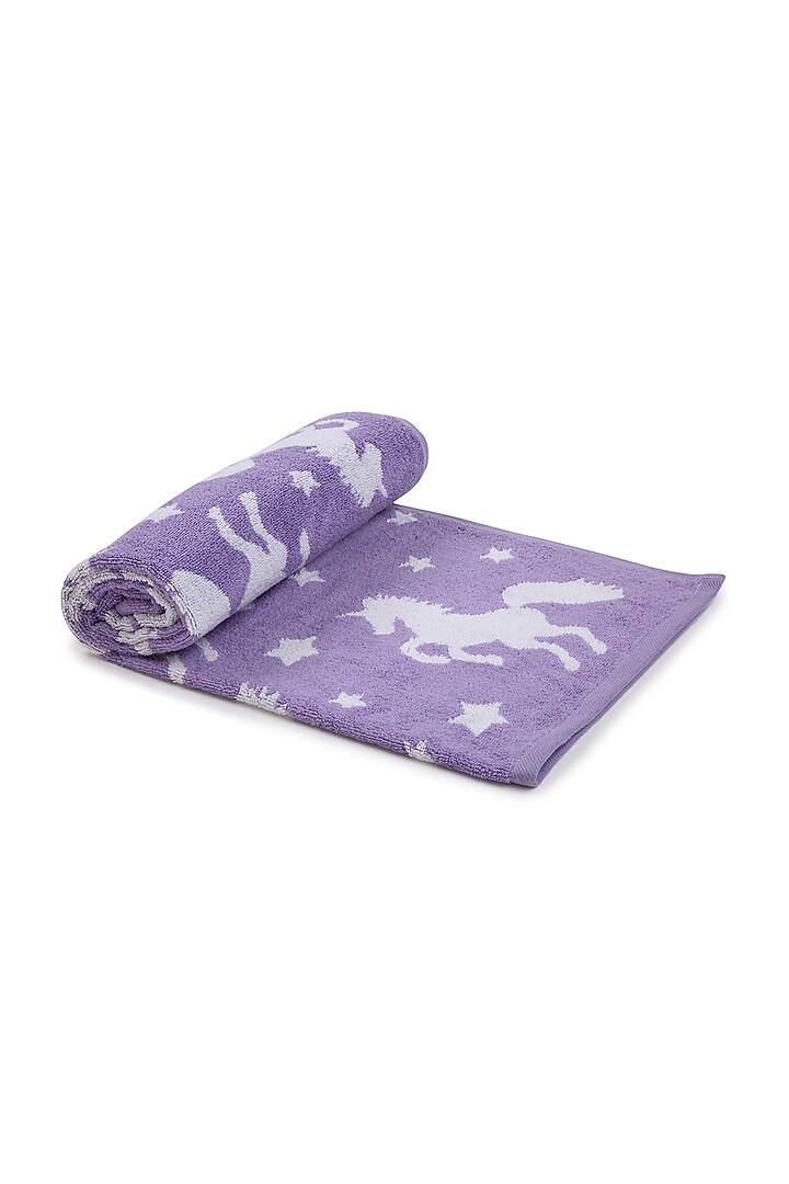Purple Cotton Jacquard Towel by Bonheur at Pernia's Pop Up Shop