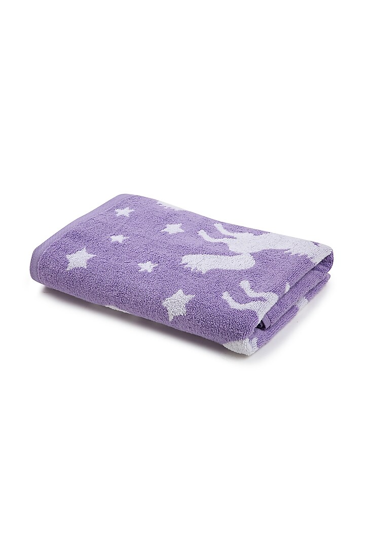 Purple Cotton Jacquard Towel by Bonheur at Pernia's Pop Up Shop