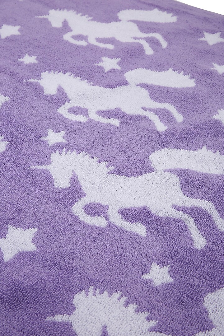Purple Cotton Jacquard Towel by Bonheur at Pernia's Pop Up Shop
