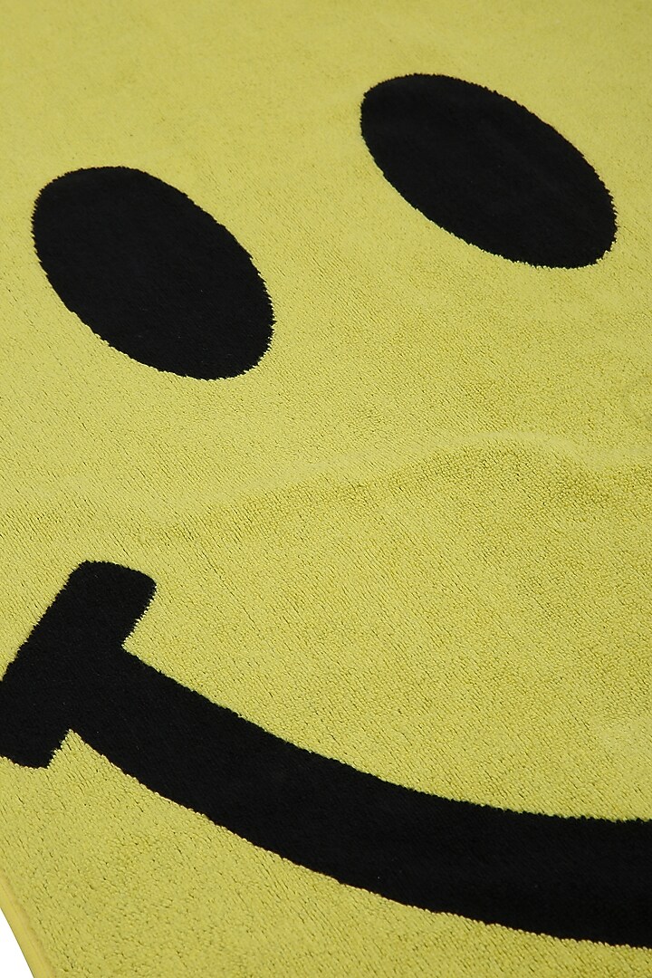 Pale Yellow Cotton Jacquard Towel by Bonheur at Pernia's Pop Up Shop