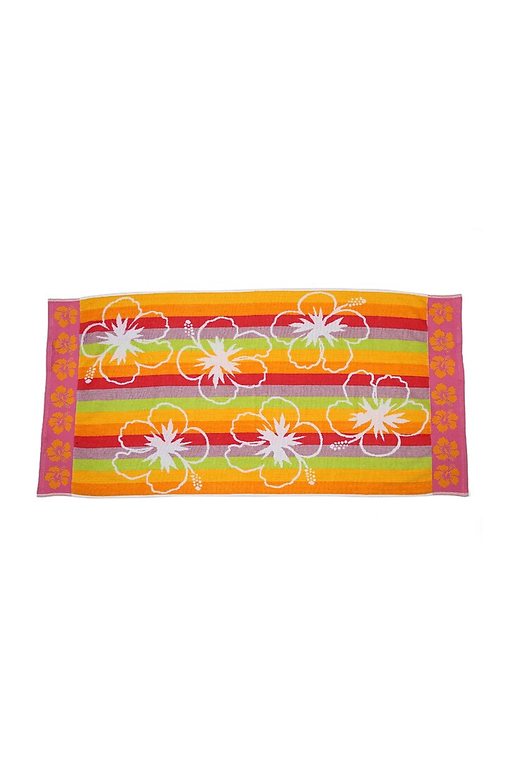 Multi-Colored Cotton Yarn Dyed Bath Towel by Bonheur at Pernia's Pop Up Shop