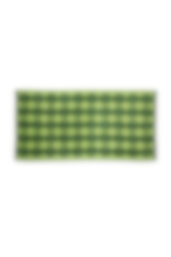 Green Cotton Yarn Dyed Bath Towel by Bonheur