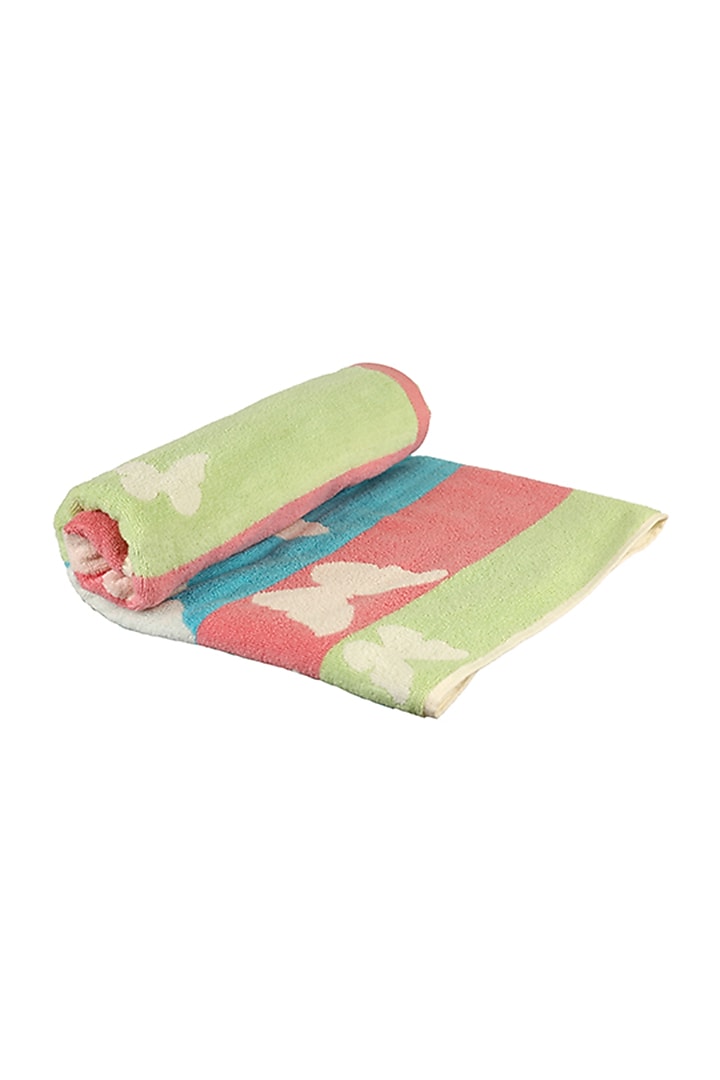 Multi-Colored Cotton Yarn Dyed Bath Towel by Bonheur at Pernia's Pop Up Shop