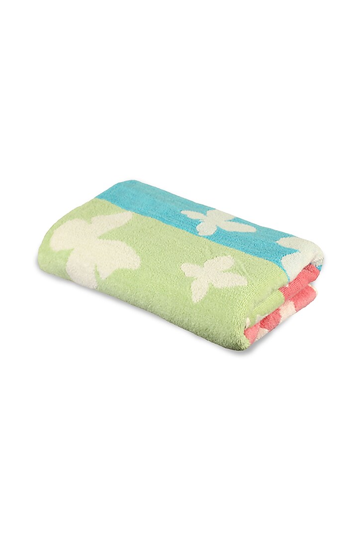 Multi-Colored Cotton Yarn Dyed Bath Towel by Bonheur at Pernia's Pop Up Shop