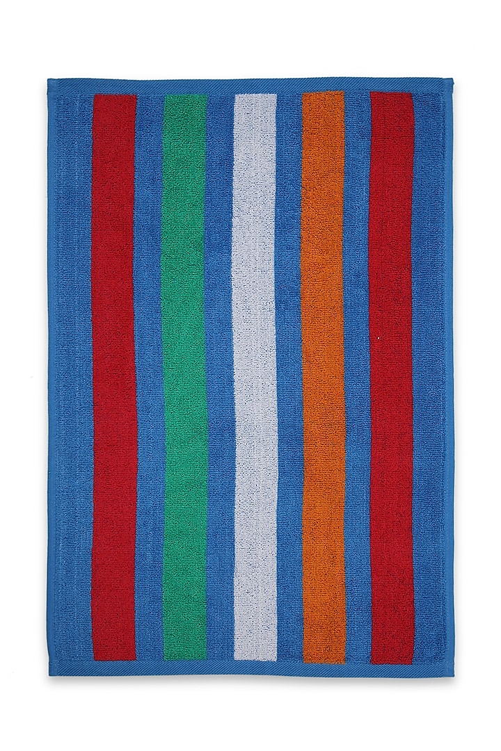 Multi-Colored Cotton Yarn Dyed Bath Towel by Bonheur