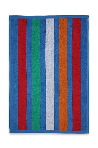 Multi-Colored Cotton Yarn Dyed Bath Towel by Bonheur