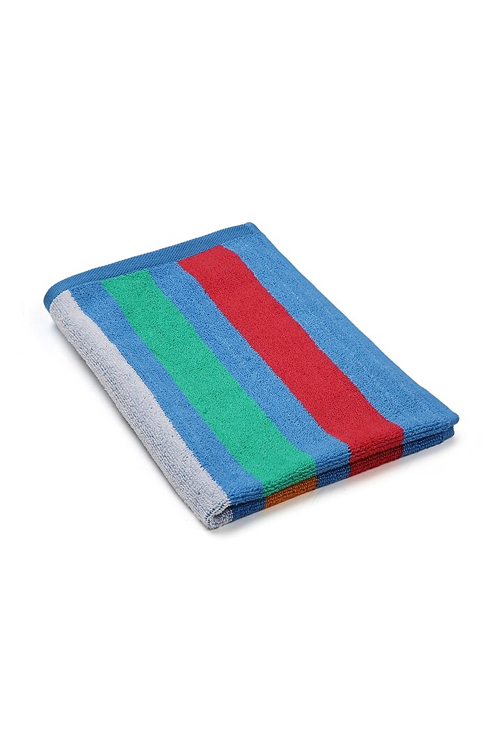 Multi-Colored Cotton Yarn Dyed Bath Towel by Bonheur at Pernia's Pop Up Shop