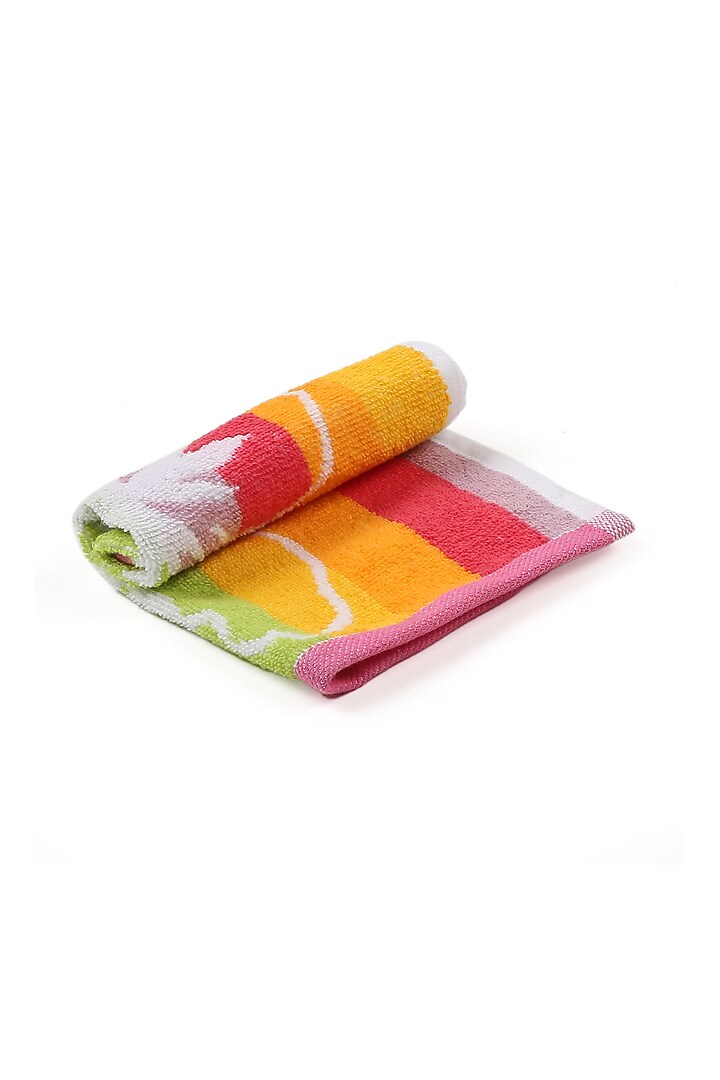 Multi-Colored Cotton Yarn Dyed Hand Towel by Bonheur at Pernia's Pop Up Shop