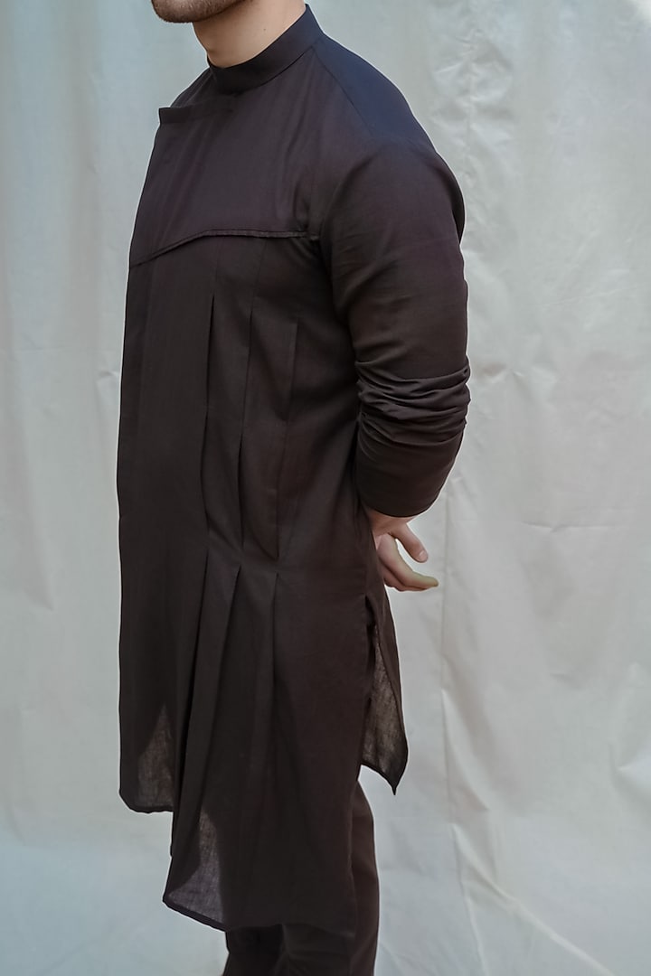 Black Kurta With Pants by Bohame Men at Pernia's Pop Up Shop