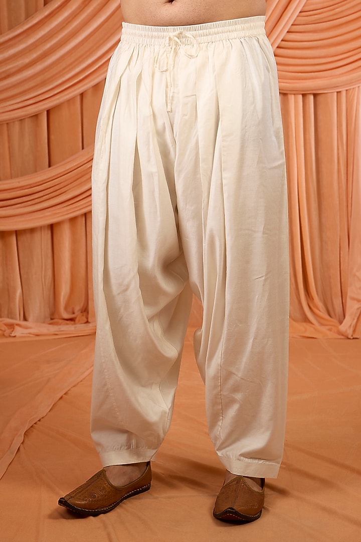 Mustard Chikankari Kurta Set by Bohame Men at Pernia's Pop Up Shop