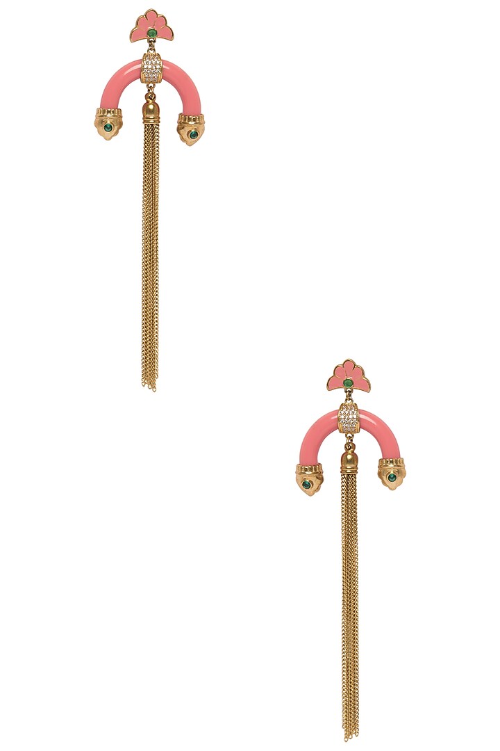 Pink Half Hoop Earring available only at Pernia's Pop Up Shop.