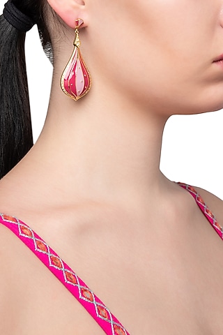 Coral Hot Air Balloon Earring by The Bohemian