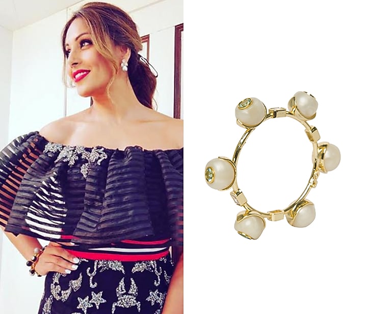 White zircon audrey bangle available only at Pernia's Pop Up Shop.