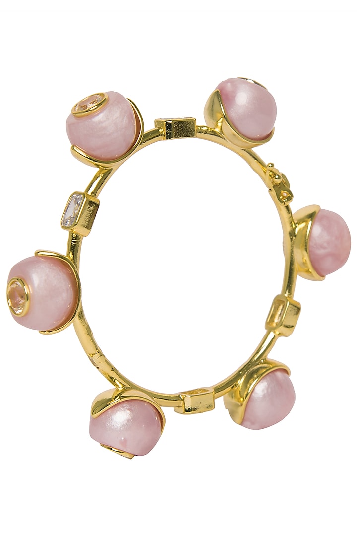 Pink zircon audrey bangle available only at Pernia's Pop Up Shop.