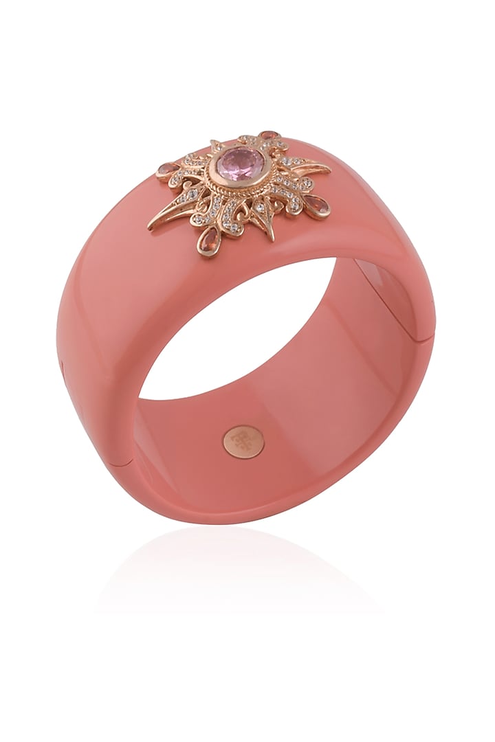 The Bohemian presents Rhodium plated coral star design bangle available only at Pernia's Pop Up Shop.
