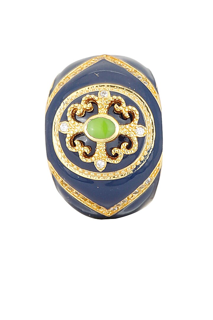 Gold plated chantilly vintage ring available only at Pernia's Pop Up Shop.